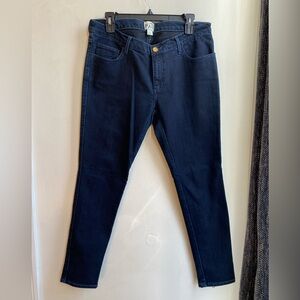 1971 Reiss Joplin Womens Size 10 Low Rise Skinny Jean Denim Back Zip Dark Wash